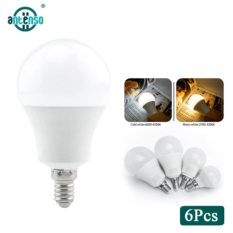 

6pcs/lot LED Bulbs Lamp E27 E14 AC 220V Light Bulb 24W 20W 18W 15W 12W 9W 6W 3W Lampada Living Room Home Led Light Bulb Daylight