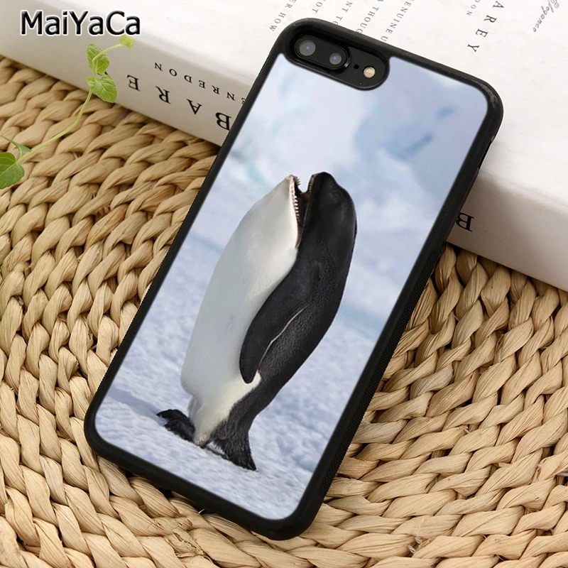 MaiYaCa Забавный чехол для телефона с рисунком Кита пингвина iPhone X XR XS 11 12 Pro MAX 5 6 7 8 Plus