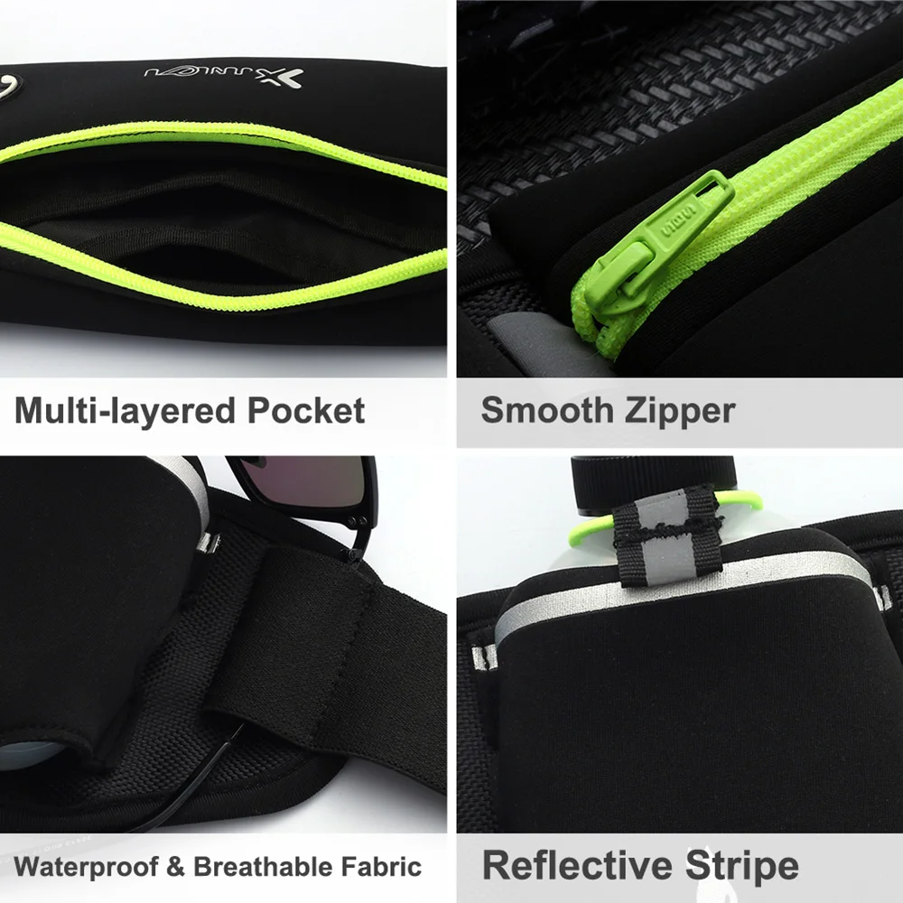 Поясная Сумка унисекс для бега уличная спортивная сумка фитнеса с бутылкой воды