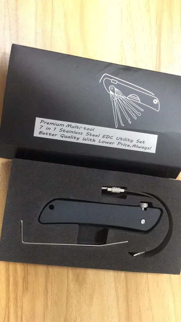 2021 Новый Мульти инструмент 7 в 1 из нержавеющей стали EDC утилита pik набор слесарных