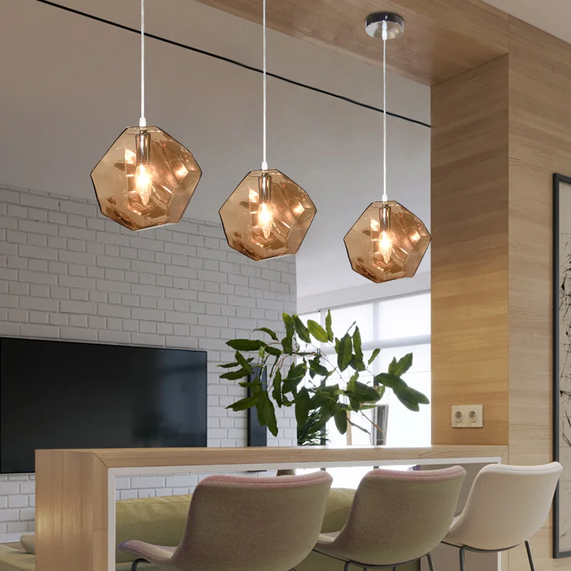 Современные минималистичные индивидуальные подвесные светильники из цветного