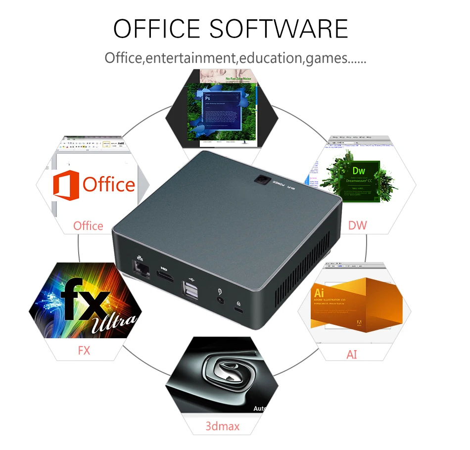 Intel Core i5 8250U minipc i5 Partaker Kaby Lake R Вентилятор Мини ПК Windows мини компьютер Barebone i5 8350U PC