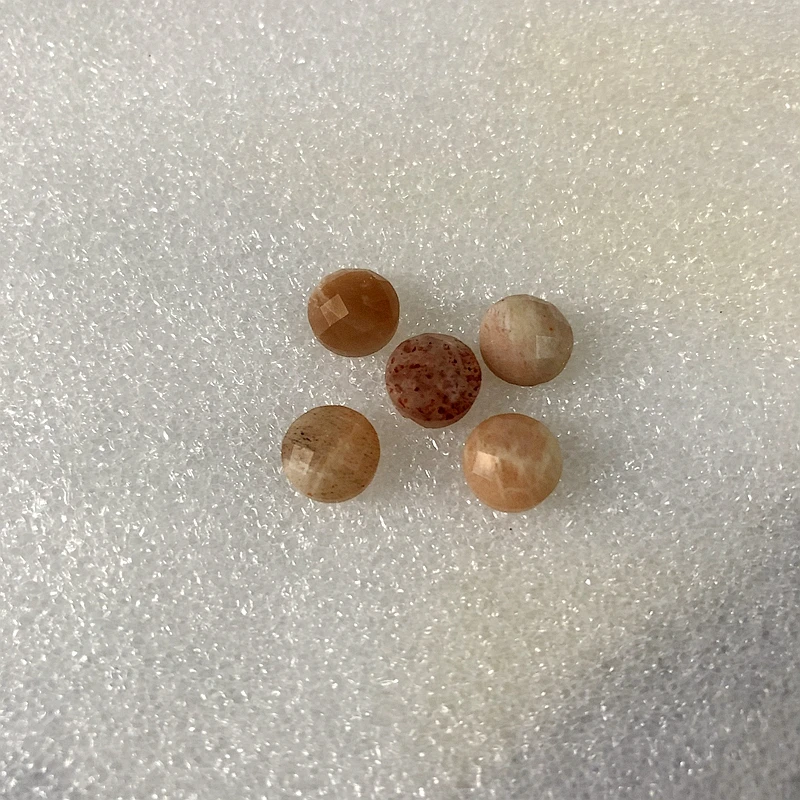 100% натуральный солнцезащитный камень Feldspar Bead Cabochn 8 мм граненый круглый