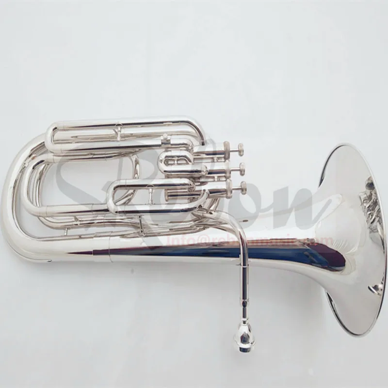 

Weifang Rebon B key Nickel Silver Baritone tuba with soft case