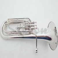 weifang rebon b key nickel silver baritone tuba with soft case