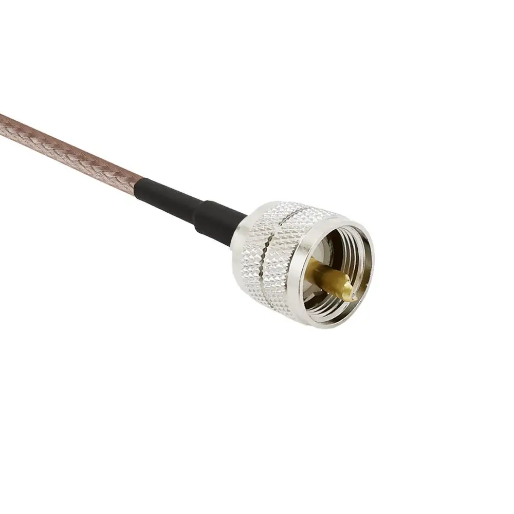 UHF PL259 SO239 для мужчин и женщин RG316D двойной щит серебристый кабель автомобиля