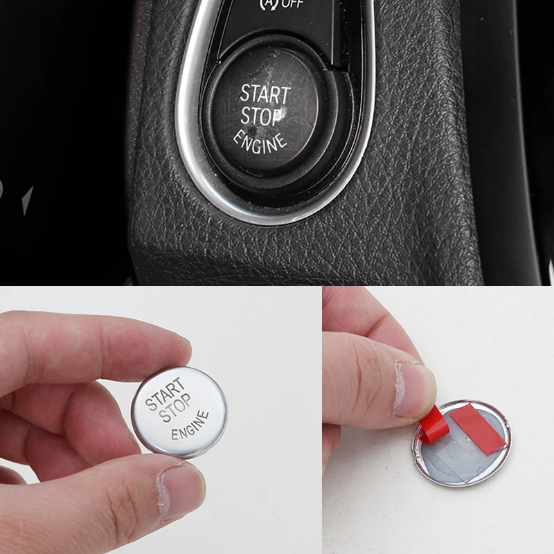 Автомобильное кольцо из алюминиевого сплава для кнопки запуска и остановки