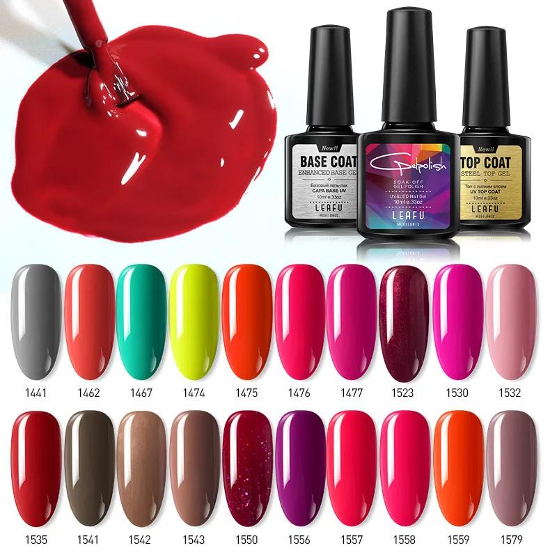 Гель лак для ногтей Modelones 10 мл Модный Цветной УФ гель долговечный оранжевого