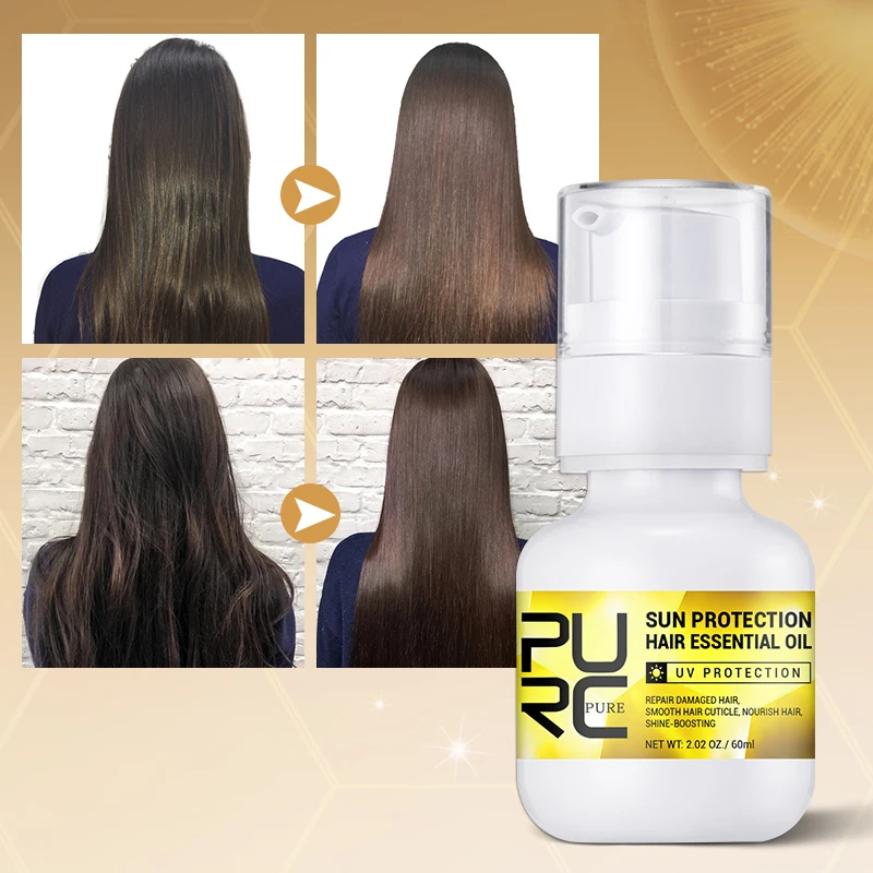 

PURC Prevent UV Hair Oil Hyaluronic Acid Smoothing Damage Repair Frizz Dry Straightening Hair Scalp Treatment Hair Care 60ml