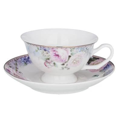 MILLIMI Фредерика Набор чайный 14пр чашка 210 мл чайник 1100 сахарница 310 кост. фрф | Дом и