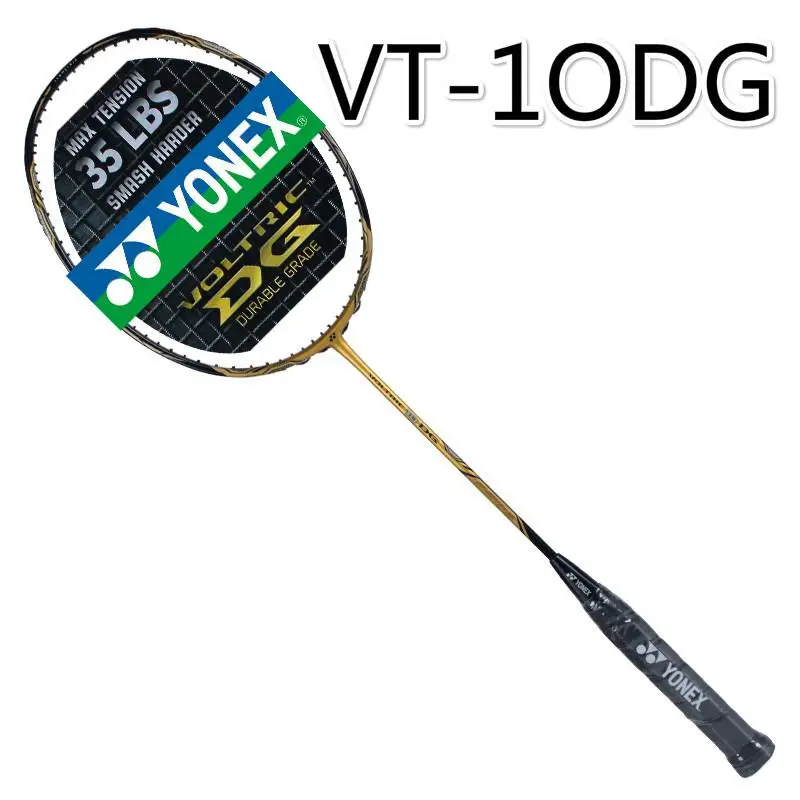 Оригинальная профессиональная ракетка для бадминтона Yonex высокого напряжения VT наноуглеродное волокно вольтрическая ракетка для бадминтона с сумкой - Цвет: VT 10DG
