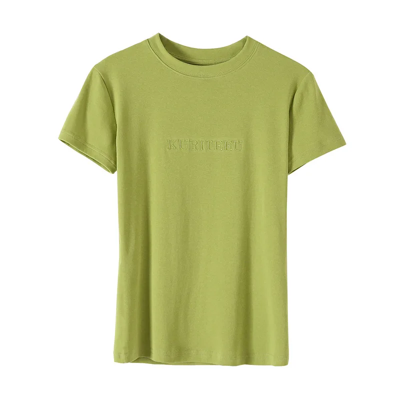 

Новая новая облегающая эластичная простая футболка с коротким рукавом для дам