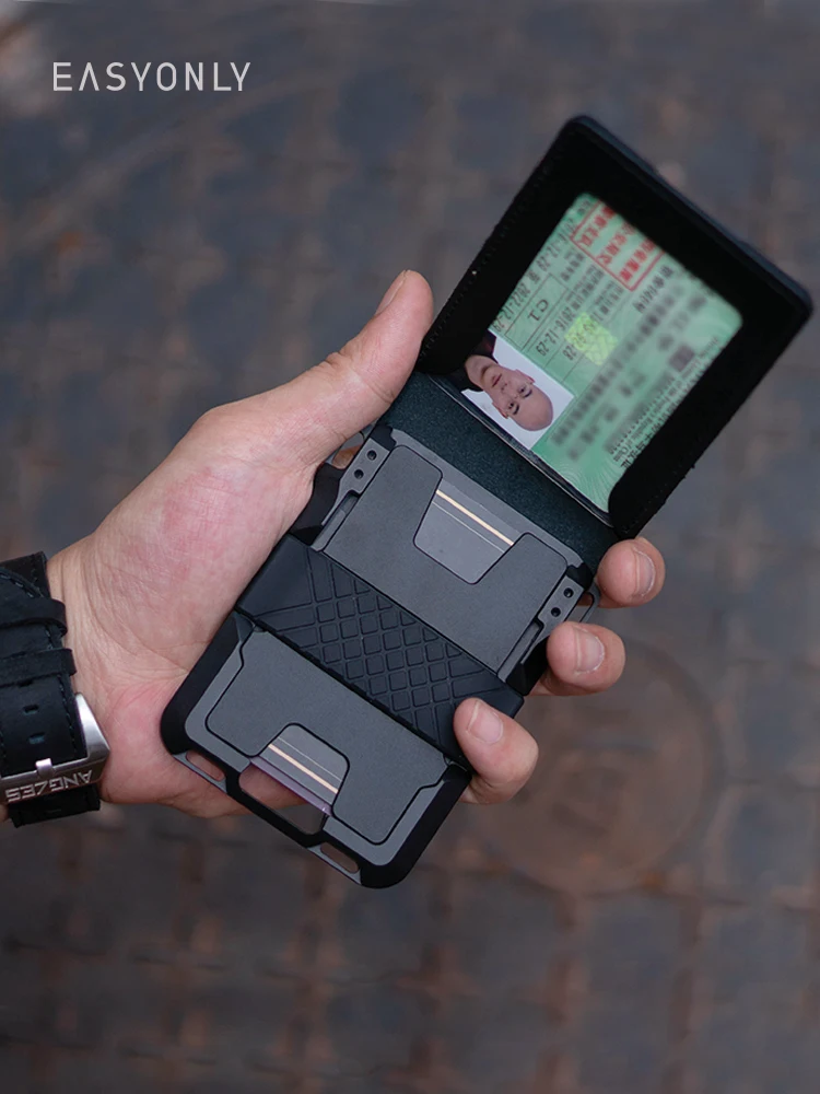 

Multi-Function Portable Leather Cash Wallet Anti-RFID Card Holder Driving License Pocket with Large-Capacity