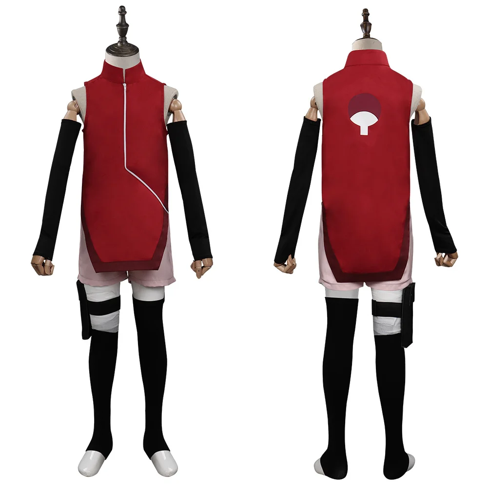 Детский Косплей комплект Boruto Sarada Uchiha карнавальный набор на Хэллоуин |