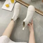 Осенне-зимние новые дышащие короткие ботинки joker, женские ботинки 2021 на мягкой подошве, обувь для отдыха с высоким берцем, ботинки без одежды