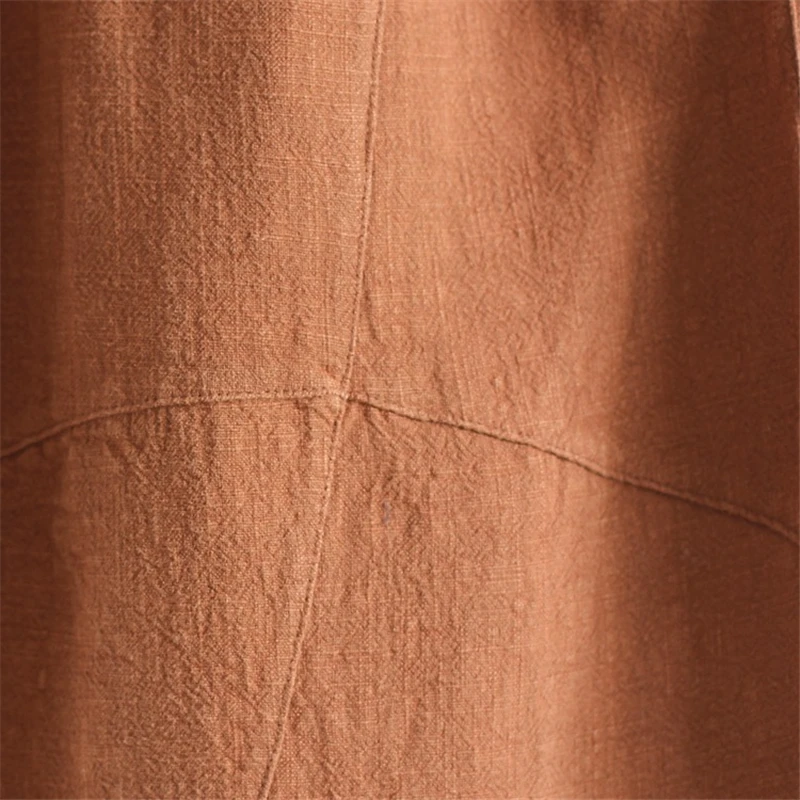 

Women Wide Leg Pants Elastic Waist 2021 Autumn New Linen Trouser Women Pants Loose 8 Colour Casual Vintage