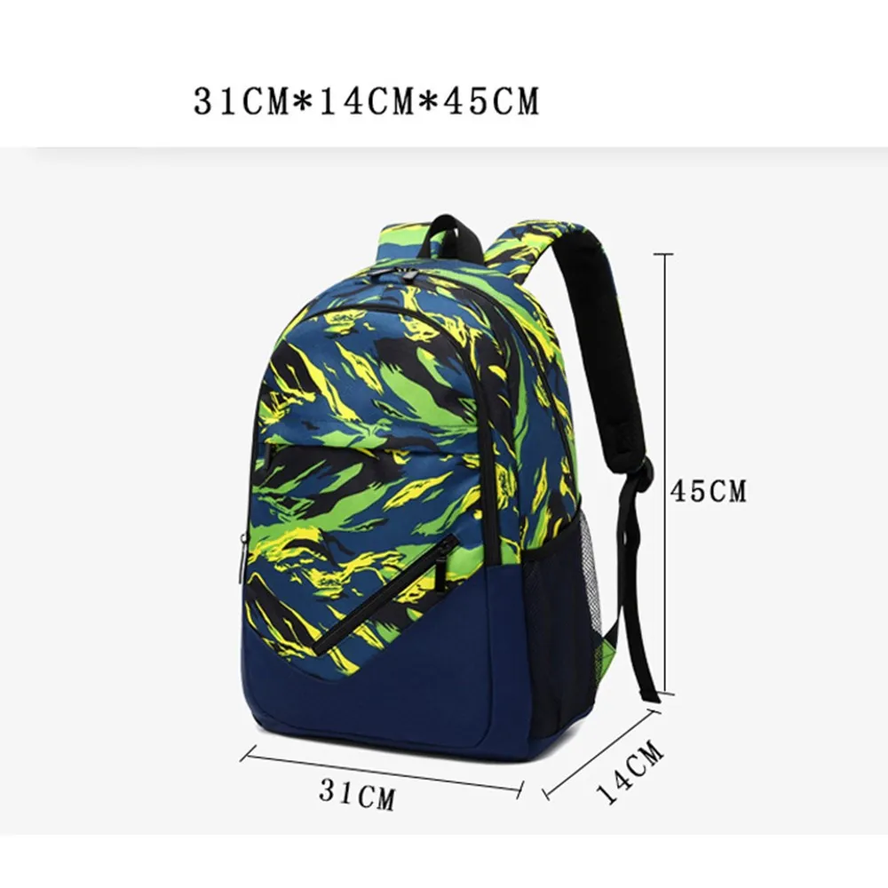 Camo School Bags for Teenagers Boys Girls Primary Backpack Kids BookBag Large Capacity Casual Rucksack Bagpack Light Mochilas