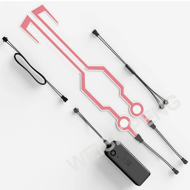 Мод для мотоциклетного шлема EL с холодсветильник комплект из тронных шлемов