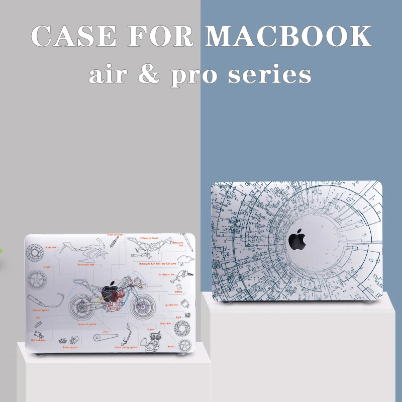 МТТ для Macbook Air M1 чехол ноутбука жесткий Pro 13 14 15 16 12 Retina с клавиатурой A2337 цветной
