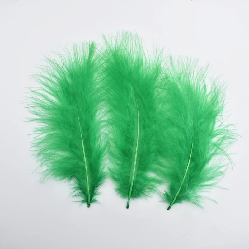 Grass green 20 шт/партия Перья Марабу индейки перо Белый фазан перья для ремесла перья для изготовления ювелирных изделий Свадебные Перья плащи - Цвет: Grass green