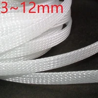 clear pet braided wire sleeve 3 4 6 8 10 12mm tight high density insulated cable protect expandable sheath single