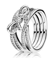 dodofly free shipping real 925 sterling silver ring delicate feeling bow zircon rings for womens gift banquet jewelry