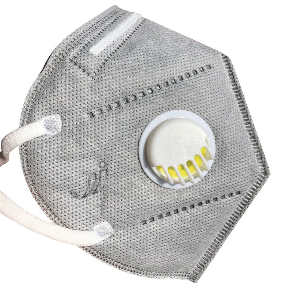 

10-50pcs Gray Anti Dust Mask PM2.5 Activated Carbon Filter Face Mouth Masks Reusable PPE Mouth Cover Anti Fog Haze Respirator