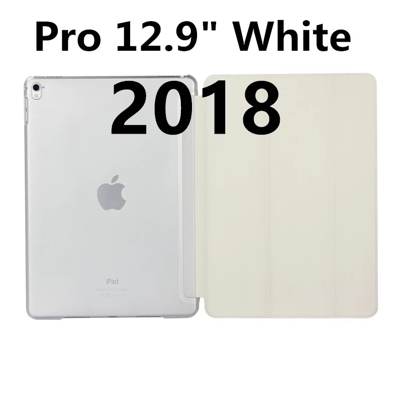 2018 12 inch White Роскошный тонкий магнитный Смарт Флип-Стенд PU кожаный чехол для Apple iPad Pro 12,9 дюймов I Pad Pro 12,9 дюймов Чехлы для планшетов - Цвет: 2018 12 inch White