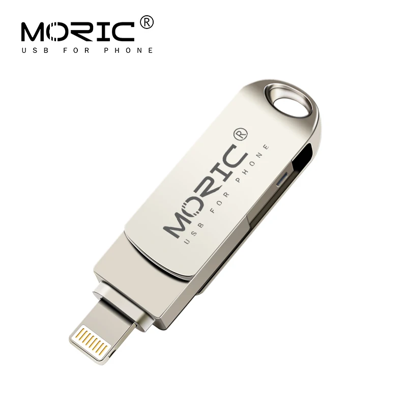 Металлический Мини USB флеш-накопитель 128 Гб OTG Pen Drive 32 64 16 Usb 3 0 флэш-диск для iPhone X/8