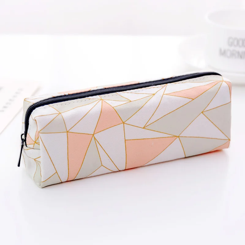 

New Student Stationery Children Canvas Pencil Case Creative Zipper Stationery Bag Pencil Case