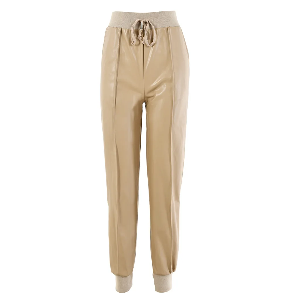 

New style women's leather pants in autumn and winter