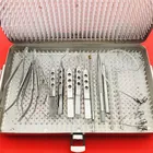 Набор инструментов для удаления катаракты, глаз с контейнером для стерилизации, cas, двухуровневые, офтальмологические хирургические инструменты, 21 шт.