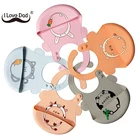 Новые милые Мультяшные животные детские нагрудники с принтом Регулируемый слюнявчик для кормления водонепроницаемый мягкий силиконовый нагрудник для новорожденных аксессуары для ухода за ребенком