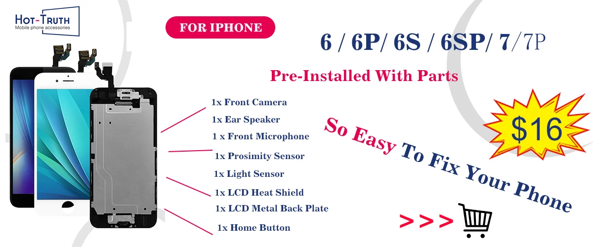 AAA+++ для iPhone 6 6S 7 ЖК-дисплей Pantalla для iPhone 5 5S 5C сенсорный экран в сборе дисплей Замена протестированный Tianma ЖК-дисплей