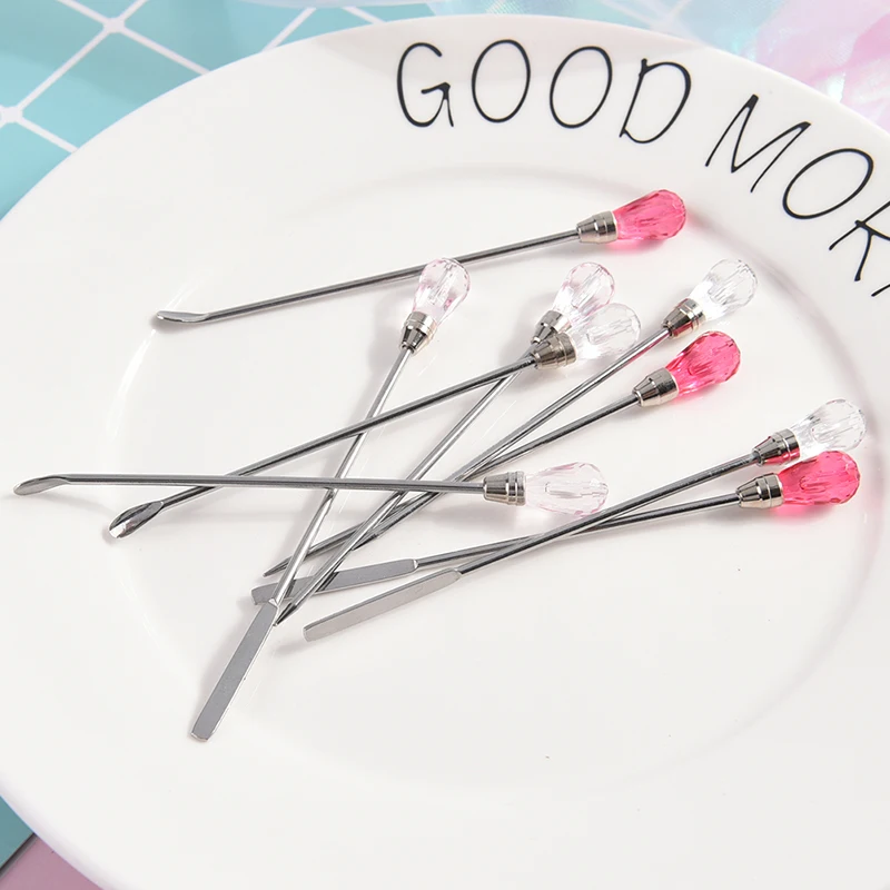 

1pc Nail Stirring Needle Dotting Tools Picked Up Rhinestones/Stir Gel Powder Liquid Manicure Nail Supplies 3 Colors