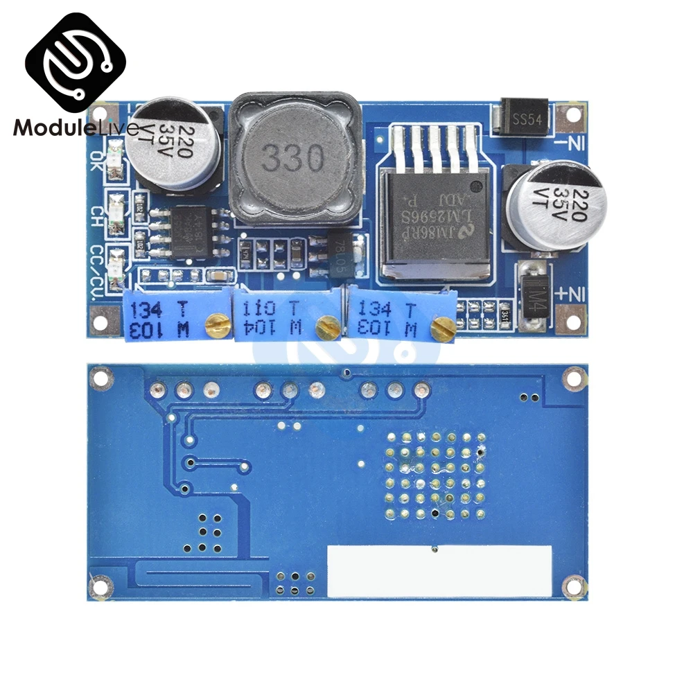 LM2596 Шаг вниз Питание модуль DC-DC 7 V-35 V до 1,25 V-30 V 3A Регулируемый Напряжение регулятор конвертер Светодиодный драйвер для Arduino