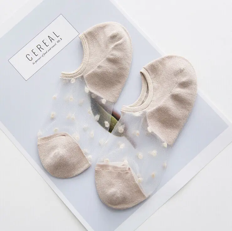 Женские кружевные носки Meihuida хлопок цвета на выбор|Носки-следки| |