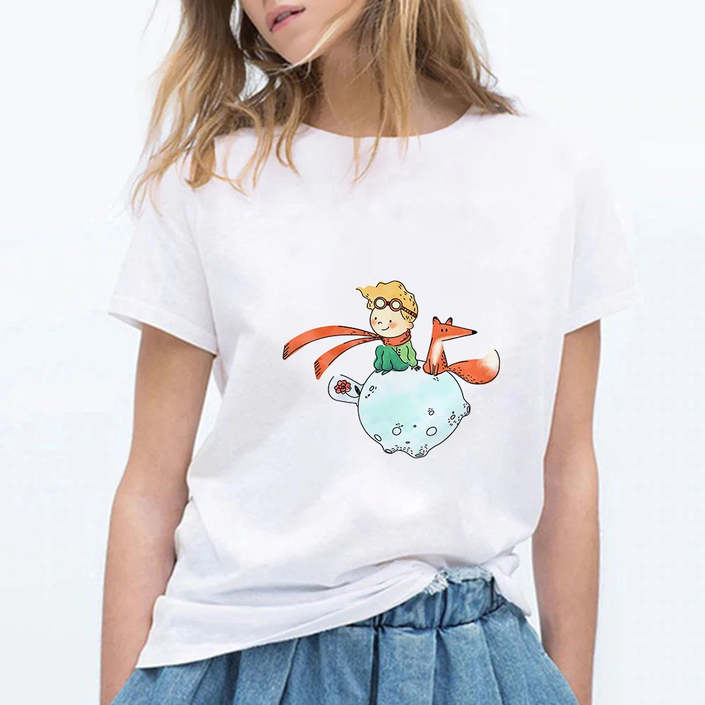 Футболки Vogue Little Prince для женщин Модный Дикий кавайный красивый ретро