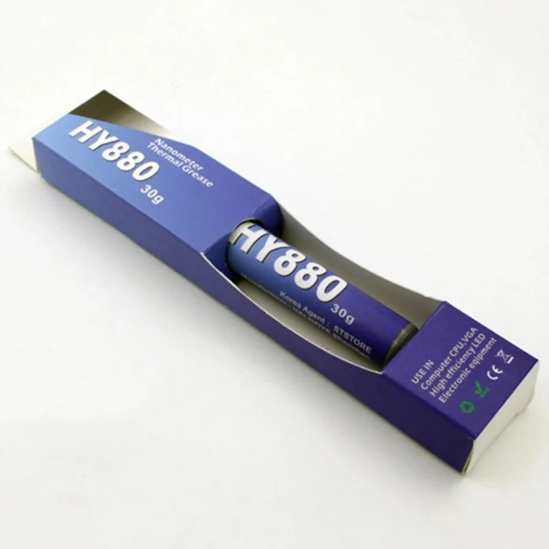 HY880 30 г игловая трубка супер углеродистая нано термальная смазка для ЦП GPU LED VH99 |