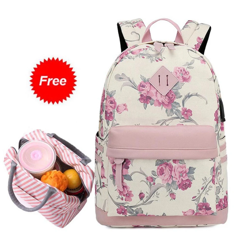 Водонепроницаемые холщовые рюкзаки для девочек подростков школьные ранцы детей