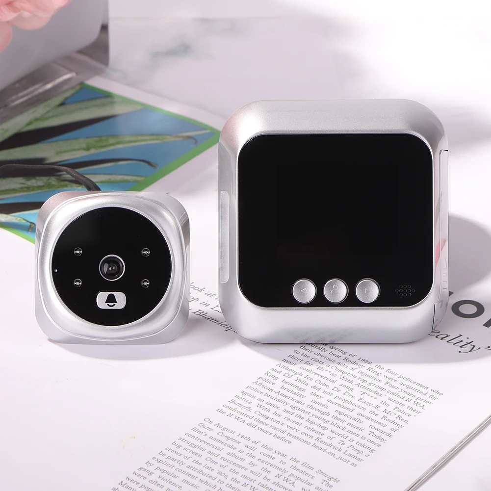 

Video Doorbell Peephole 160 Viewing Angle IR Security Camera LCD Door Viewer Video Camera Night Vision Wide
