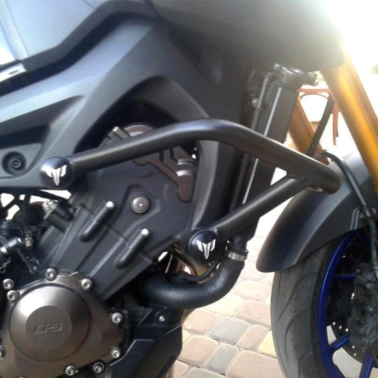 Защита бампера для мотоцикла Yamaha MT-09 MT09 MT 09 FZ-09 2018 2017-2014, черный, аксессуары для мотора.