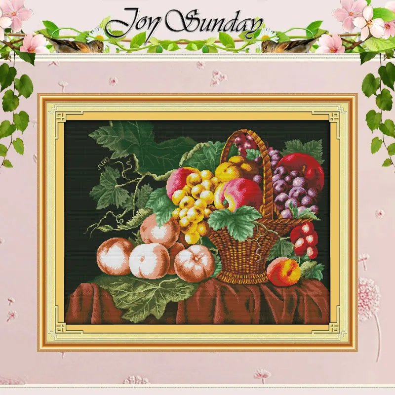 Наборы для вышивки крестиком 11CT 14CT с изображением фруктов персика наборы оптом