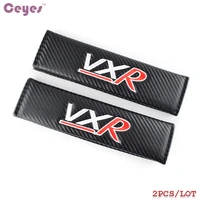 ceyes car styling 2pcsset seat belt cover for vauxhall vxr corsa vectra zafira astra emblems case auto interior accessories