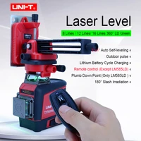 uni t laser level green 3d 12 line marker vertical horizontal indoor outdoor general auxiliary tools laser ruler remote control