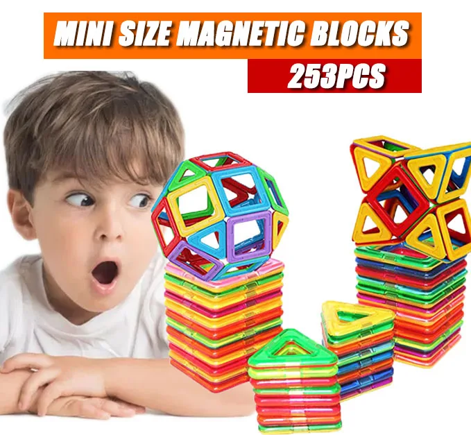 41 шт. Мини Магнитный конструктор ABS пластиковые магнитные стоительные блоки