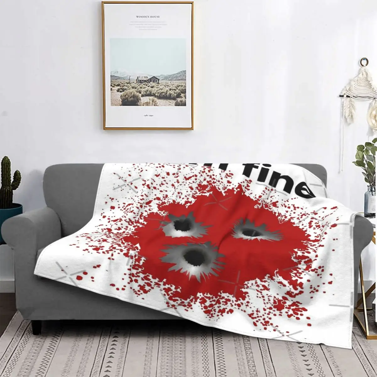 

Im Fine Bloody manta colcha cama quadros manta de felpa de Anime Sud