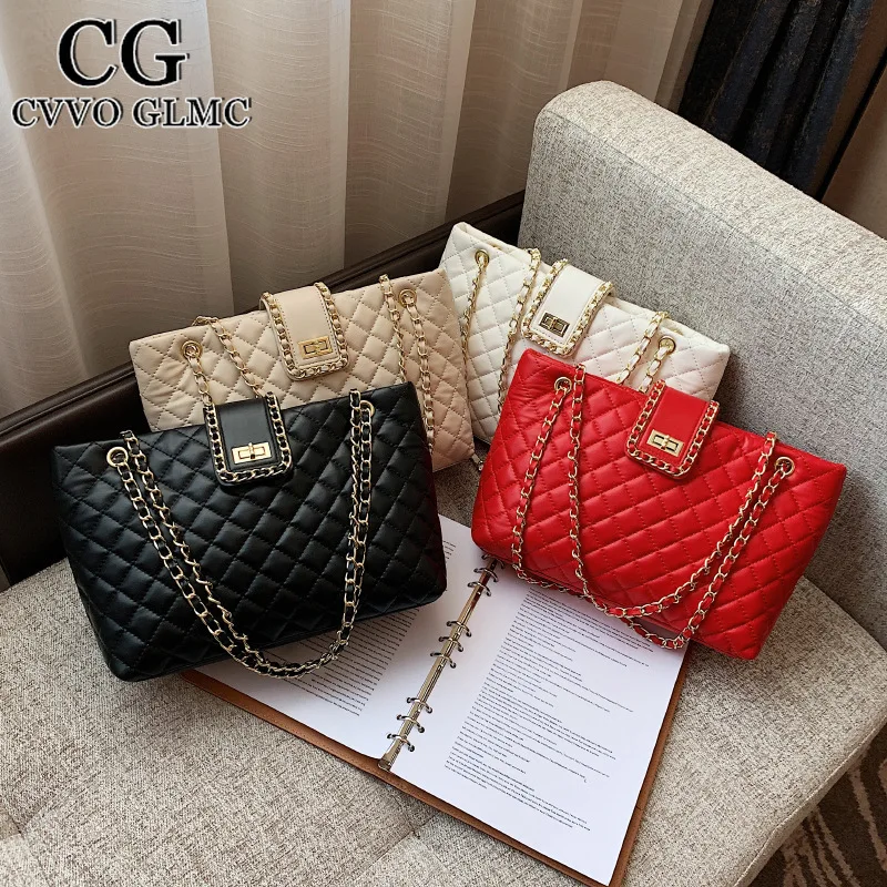 

Cvvo Glmc Ladies leisure big bag rhombus handbags fashion chain bag ladies shoulder bag designer handbag messenger bag
