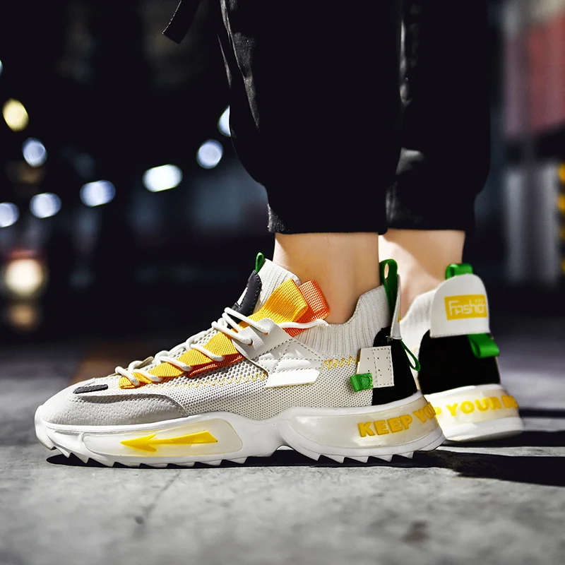 Men Shoes Sneakers Lightweight Running Shoes Casual Trainers Race Shoe Athletic Sport Fitness Walking Shoe Zapatillas De Deporte