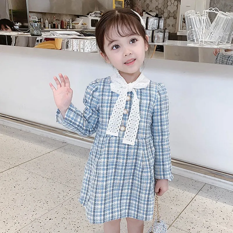 Коллекция 2019 года модное осенне-зимнее платье принцессы с длинными рукавами